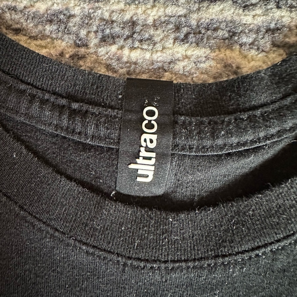 Ultracor Black Muscle Tee with Silver Lightning Accents - Picture 2 of 4